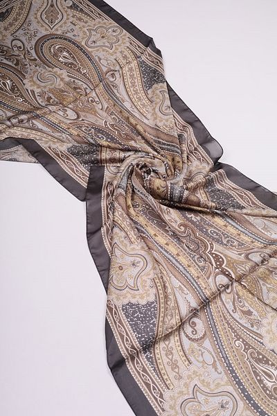 Levidor Patterned Indian Silk Shawl - Pattern-06 - Color-08