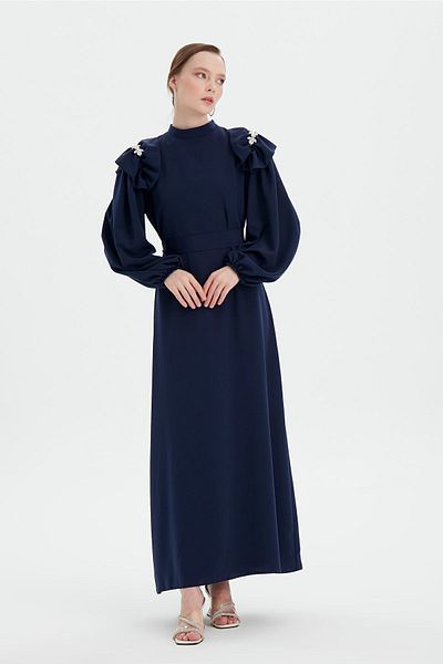 Birgül Bektaş Φόρεμα Mia Navy Blue