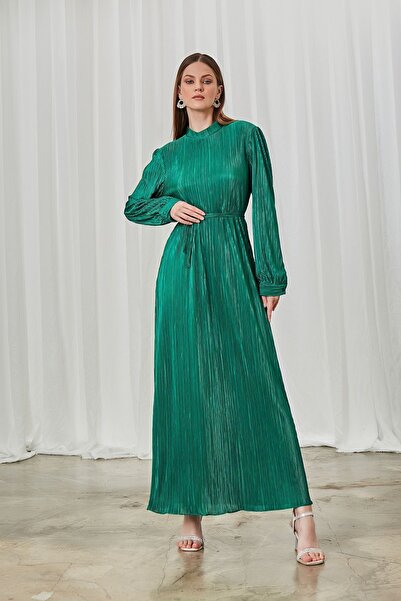 Birgül Bektaş Green Elvis Evening Dress