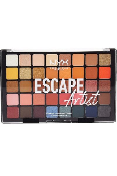 NYX Professional Makeup Παλέτα σκιών ματιών, NYX Professional Makeup, Escape Artist, 40 αποχρώσεις