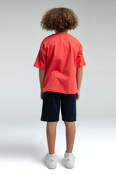 White Velvet Children's Single Jersey Fabric 100% Cotton Shorts T-Shirt Double Set