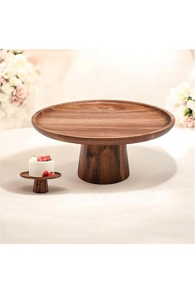 MİEN 25cm Acacia Stand Presentation