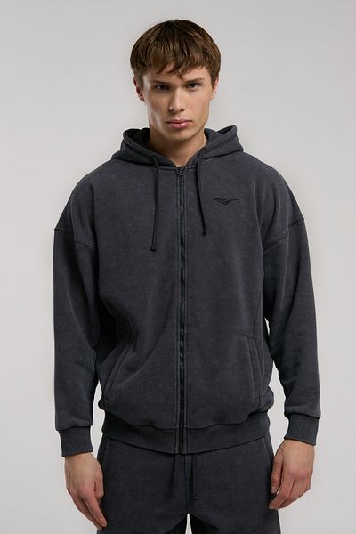 EVERLAST Ανδρικό φούτερ με κουκούλα Ny Street Smoked Hooded Full Zip