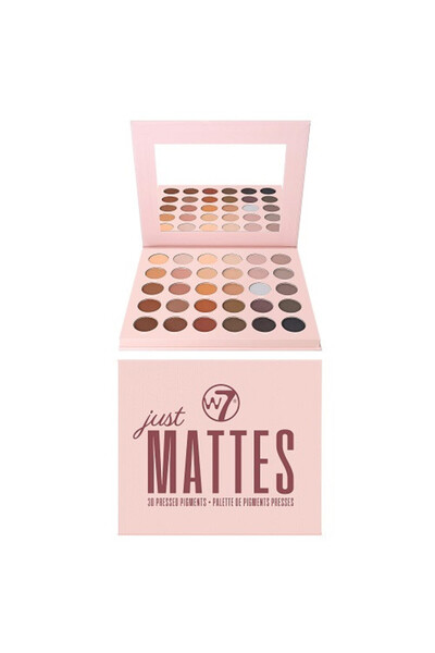 w7 Paleta 30 matných očních stínů, W7, Just Mattes, veganské, 27 g