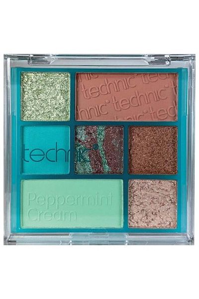 TECHNIC Paleta fard de ochi, Technic, Peppermint Cream, 7 farieb