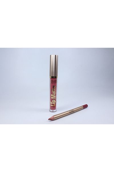 Ushas Set ruj de buze si creion, Ushas, ​​Matte, Waterproof, 11