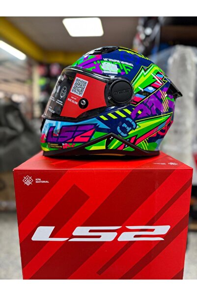 LS2 Kıd Svent Mavi-yeşil Çocuk Kask