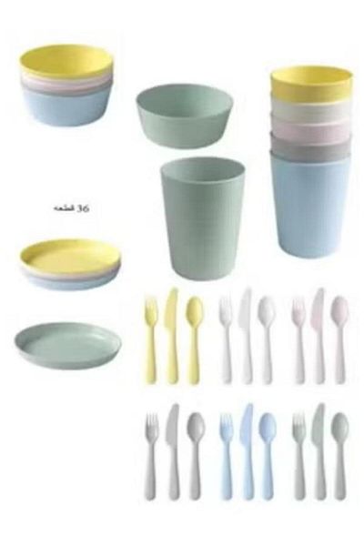 KALAS Calas 36-piece dinnerware set: bowls, plates, and glasses