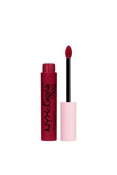 NYX Professional Makeup Tekutý matný rtěnkový make-up Ruj Lichid Mat, NYX Professional Makeup, rtěnka Lip Lingerie XXL, odstín 22 Sizzlin, 4 ml