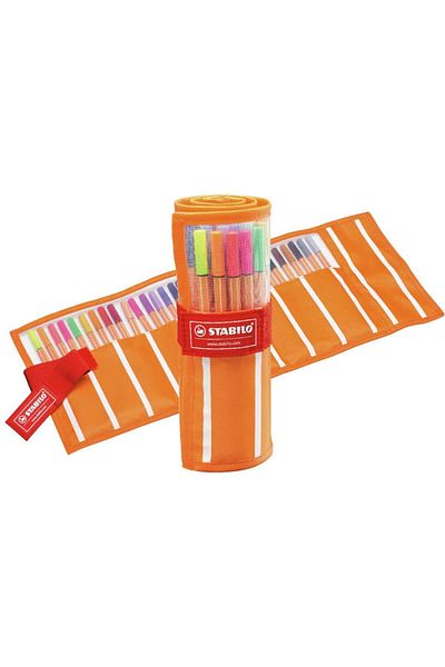 Stabilo Set Of 30 Fineliner Colors Point 88 0.4mm Rollerset