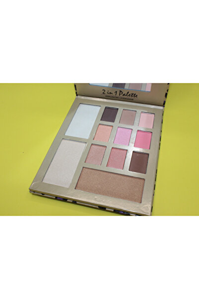 Kiss Beauty Eyeshadow Palette, Kiss Beauty, 2 in 1, Eyeshadow and Highlighter, 1