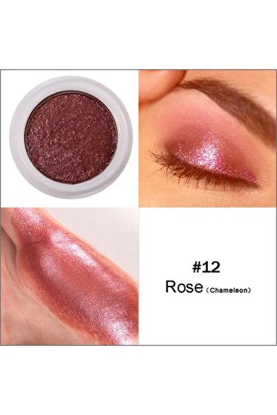 Handaiyan Ochi Metalic Handaiyan Super Shock Metallic Eyeshadow Pigment, 12 Rose