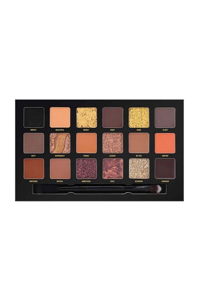 w7 Paleta očných tieňov, W7, Influence Pigment, 18 farieb, 18 g