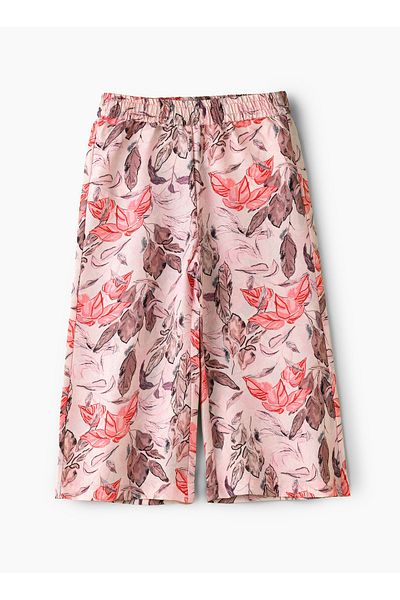 Basicxx Girls Pink Floral Culottes