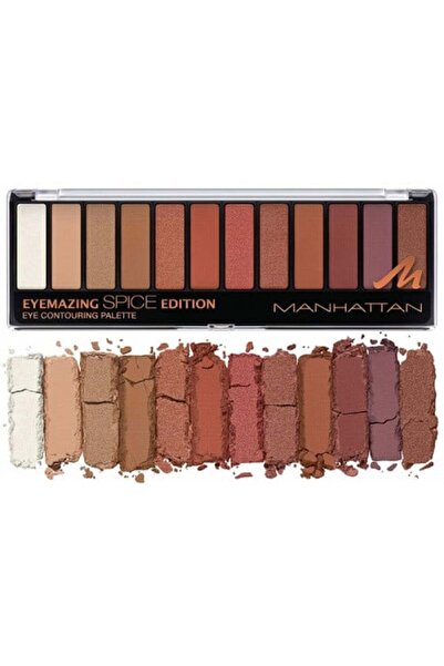 MANHATTAN Eyeshadow Palette, Manhattan, Eyemazing Palette, 12 colors, 010 Spi...