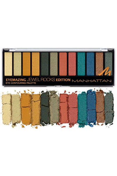MANHATTAN Eyeshadow Palette, Manhattan, Eyemazing Palette, 12 colors, 007 Jew...
