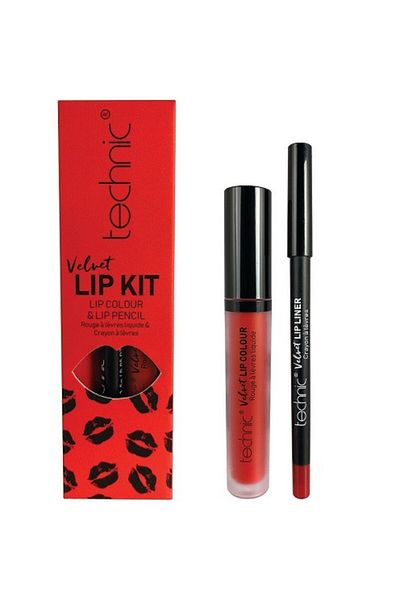 TECHNIC Set ruj si creion de buze, Technic, Velvet Lip Kit, Louby Lou
