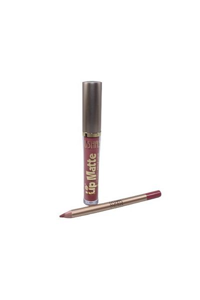 Ushas Set ruj de buze si creion, Ushas, ​​Matte, Waterproof, 09