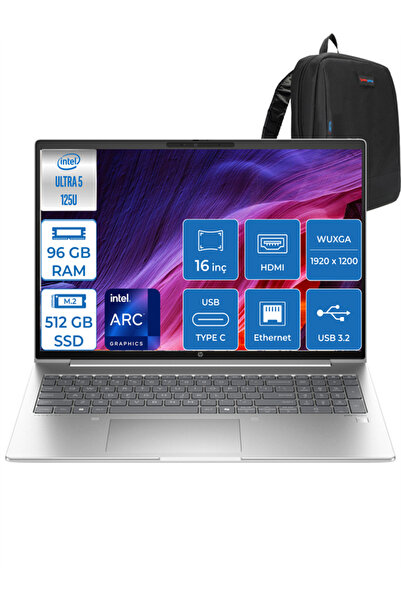 HP Probook 460 G11 Ultra 5 125U 96GB 512GB SSD Aı Boost 16 Wuxga IPS WIN11HOM...