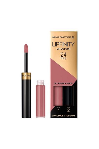 Max Factor Ruj de buze rezistent la transfer, Max Factor, Lipfinity, 001 Pearly Nude