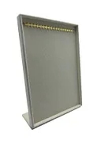 MeGass Dekor Εγχώριας παραγωγής Suede Fabric Nail Cream Χρώμα 34/24 cm Πόδι Χάντρες προσευχής-κολιέ Βάση κοσμήματος