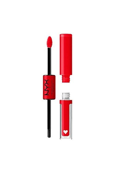 NYX Professional Makeup Tekutá rtěnka na obličej, NYX, Shine Loud, odstín 34 Rebel In Red Serrano, 3,4 ml