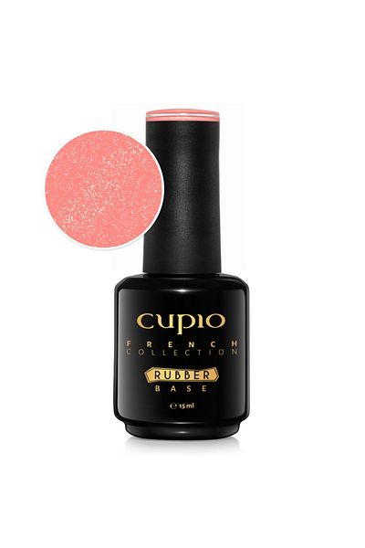 Cupio Rubber base French Collection - Perfect French Shimmer Silver 15ml