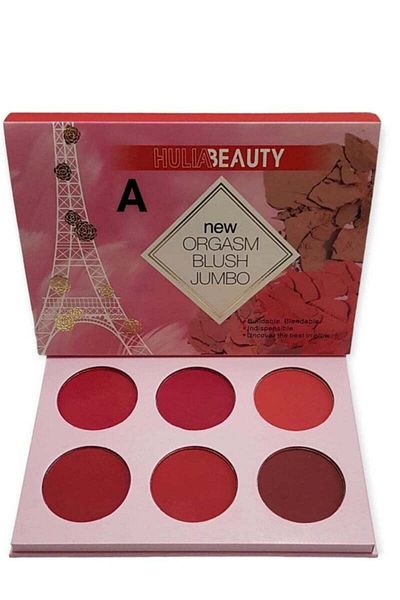 HULIABEAUTY 6-color blush palette