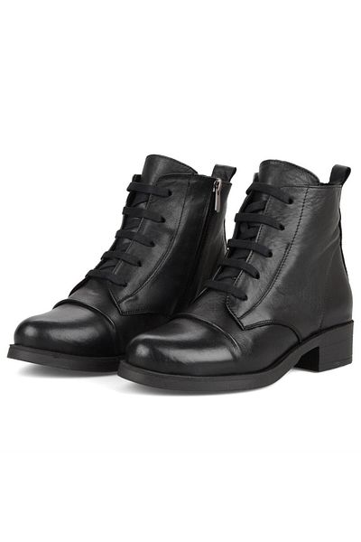 FootCourt Daily Women's Boots Black Natural Leather