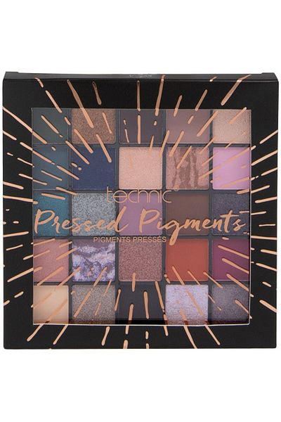 TECHNIC Paleta Farduri Pleoape, Technic, Pressed Pigments, 25 Nuante, Vegan, Πολύχρωμο, 45 g