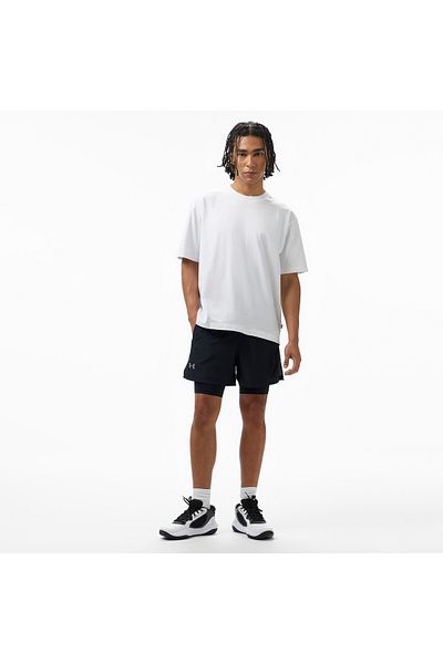Under Armour Launch 5inch 2-in-1 Erkek Siyah Koşu Şortu