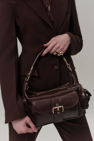 Manuka Mica Buckle Bag Brown