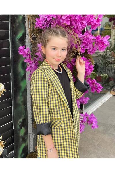 Hilal Akıncı Kids Карирано яке за момиче