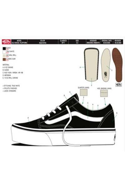 Vans Produs Dublat Tenisi Old Skool Platform VANS