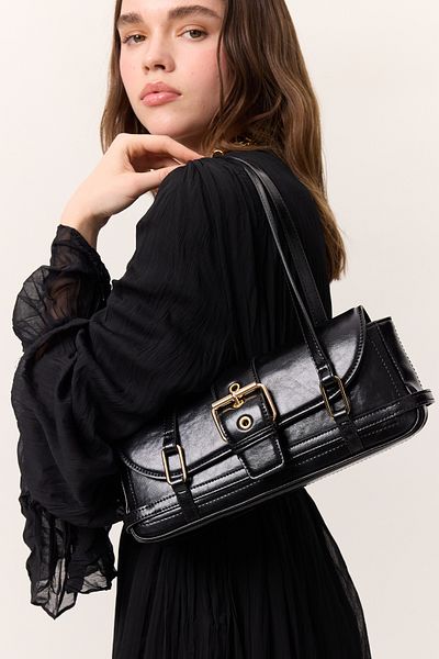 Manuka Mica Baguette Bag Black