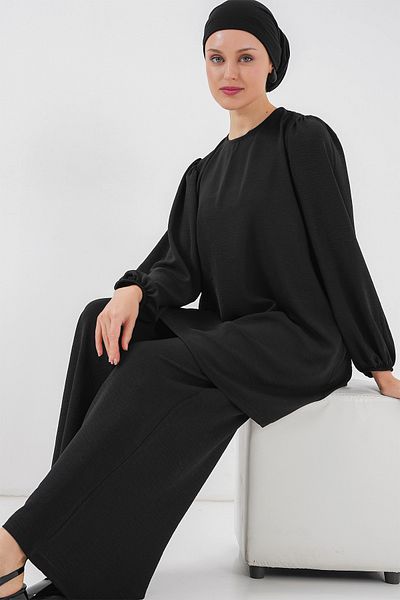 Bigdart Γυναικείο Σετ Παντελόνι Ayrobin Tunic Bottom Top 6712 - Μαύρο