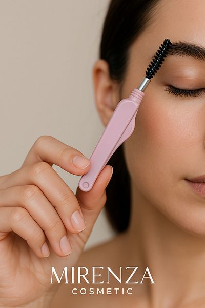 Nano Absolute Eyebrow Eyelash Combing and Curling Brush – Foldable and Shaping Brush with Cover