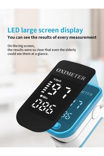 COOYA Oximeter, One-Touch Detection of Blood Oxygen Index, LED High-Definition Screen Display