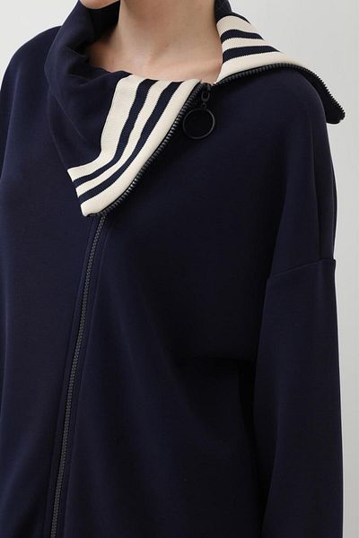 Puane 14292 Women's Modal Suit with Stripe Detail on Collar and Trousers
