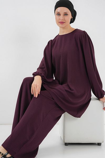 Bigdart Γυναικείο Σετ Παντελόνι Ayrobin Tunic Bottom Top 6712 - Plum