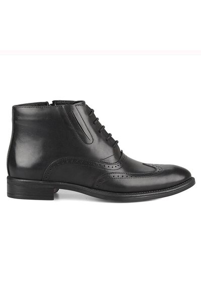 FootCourt Men's Black Oxford Boots