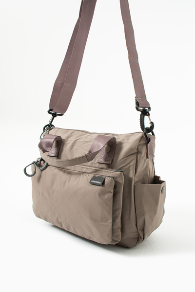 Sanmorris Γυναικεία τσάντα χειρός και ώμου με ρυθμιζόμενο ύφασμα αλεξίπτωτου με 4 θήκες