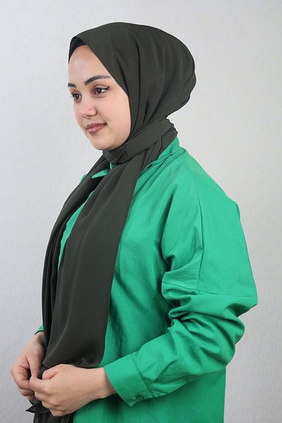Levidor Solid Color Italian Crinkle Shawl - Pattern-01 - Color-28