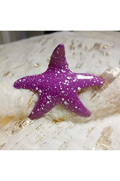 Lissa Aksesuar închizătură cu știft mov cu stea și pete