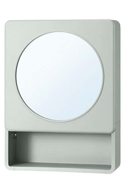 Binbirreyon Aynalı Banyo Duvar Dolabı Raflı 44x59cm Plastik LA008