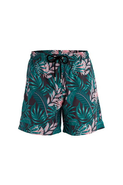 Remsa Mayo Ανδρικό μπλε σορτς θάλασσας με σχέδιο Damian S138 μαύρο