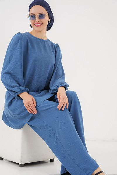 Bigdart Γυναικείο Σετ Παντελόνι Ayrobin Tunic Bottom Top 6712 - Indigo