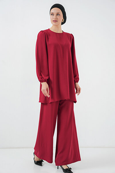 Bigdart Γυναικείο Σετ Παντελόνι Ayrobin Tunic Bottom Top 6712 - Claret Red