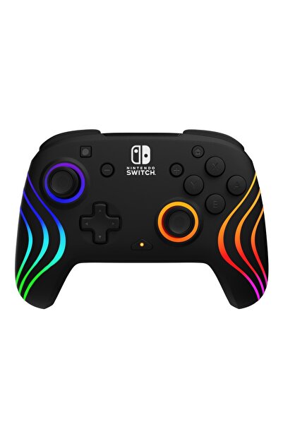 Nintendo وحدة تحكم سويتش لاسلكية Afterglow Wave Plus (أسود)