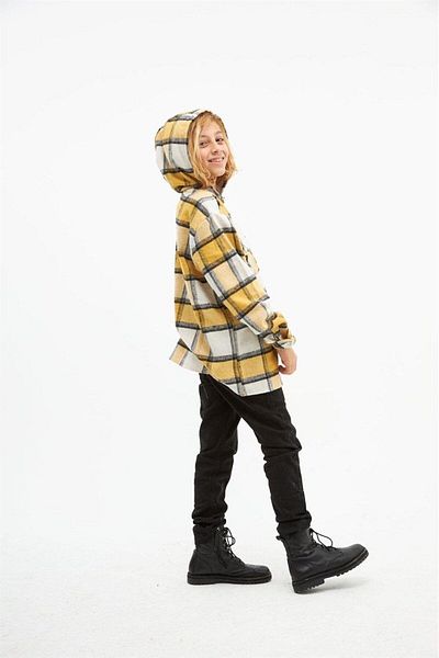 Hilal Akıncı Kids Unisex Oversize Lumberjack Fabric Jacket